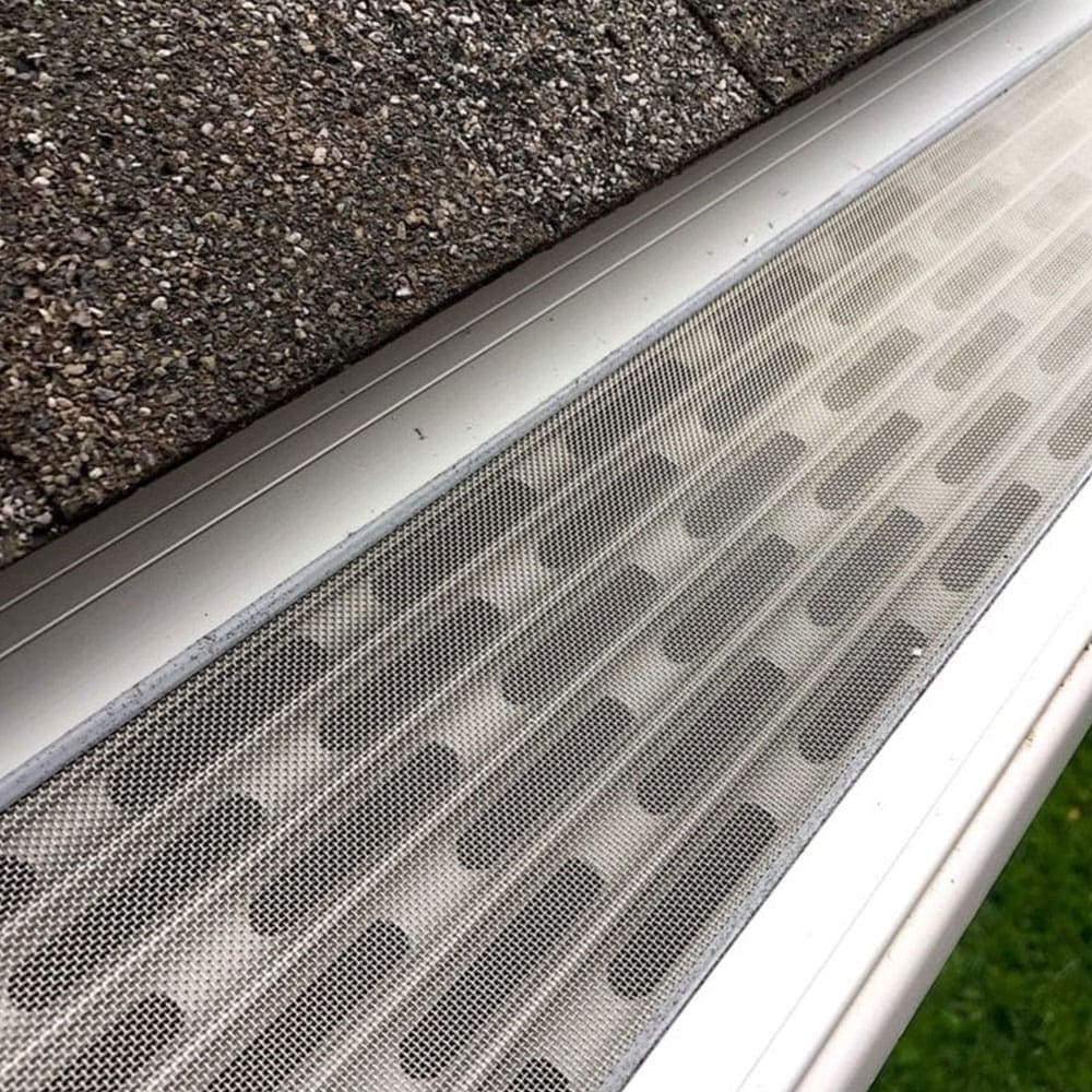 steel mesh gutter guards image